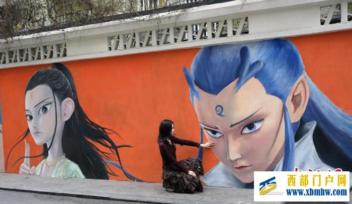 成都一街区哪吒形象墙成为网红打卡点(图5)